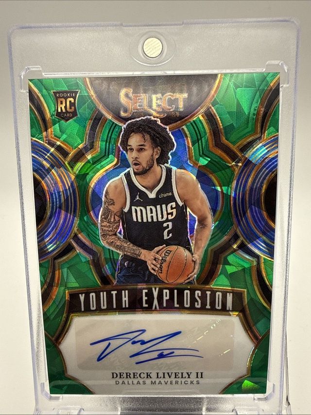 2023-24 Panini Select Dereck Lively II Youth Explosion Green